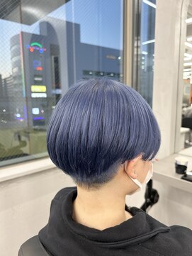 エイト 立川店(EIGHT) ☆アイスブルー×マッシュショート☆