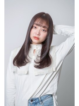 ルフュージュ バイ プロデュース 相模大野店(Refuge by Produce) レイヤーカット/ショコラブラウン/ストレートロング