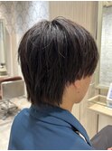 夏おすすめ☆清潔感センターパートウルフ爽やか