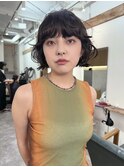 【French bob】ニュアンスパーマ_ボブパーマ_前髪パーマ_ボブ