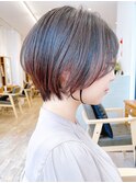 Say.ひし形ショートくびれショートグレージュアッシュひし形ボブ