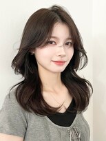 アイティー バイ アルバム 中野店(IT by ALBUM)&nbsp;ロングおくれ毛韓国ヘア顔周りレイヤー_F30406