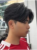 センターパート/フェザーパーマ/スパイラルパーマ/men's