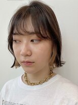 ジュイール(jouir)&nbsp;三鷹白髪ぼかしハイライトショートボブウルフショートカット韓国