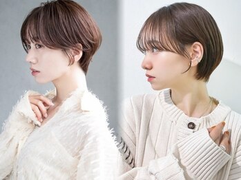 アルバム 新宿(ALBUM SHINJUKU)の写真/シルエットでキマる！骨格を見極めたカットで、あなたに似合うショートヘアを[ブリーチ/ダブルカラー]