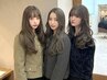 【2回目以降OK♪】カット＋透明感カラー＋高保湿トリートメント14850→13200
