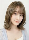 20代30代◎透明感髪質改善カラーオリーブベージュ春カラー