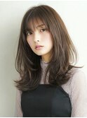 ダークブルーワンホンレイヤー/ニュアンスウルフ/デジタルパーマ