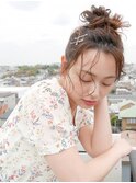 ふんわり可愛いお団子アレンジ