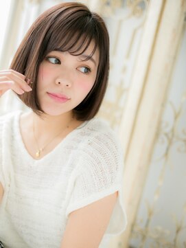 モッズ ヘア 福岡姪浜店(mod's hair) *mod's姪浜*ナチュラルモード艶カラーシースルーバング大人ボブe