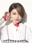 前髪長めショート／大人ショート／表参道／30代40代