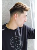 ワイルドアップバング　フェードカット  サイドパート