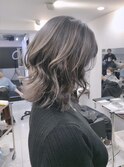 グレージュバレイヤージュ白髪ぼかし20代30代40代