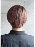 前下がりショート 長め前髪/横浜髪質改善