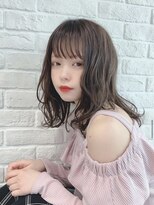 デイジー インデックスヘア 大島店(DAISY index hair)&nbsp;石原さとみさん風20代30代40代◎小顔 ネオウルフ外ハネボブ