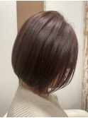 ピンクベージュボブ