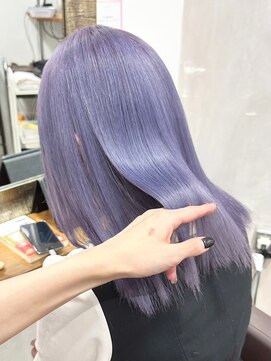 ロア 福岡天神本店(LORE) グレージュカラーレイヤーカットダブルカラーケアブリーチ