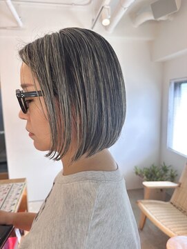 アンドビューティフル 恵比寿(andbeautiful) 地毛ハイライト×ボブ