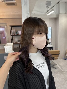 アジールヘア 東上野店(agir hair) 20代30代ラベンダーインナーカラー【上野】