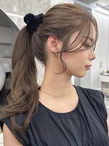 マウル 栄(MAEUL)&nbsp;小顔前髪　ココアベージュ