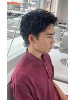 ホワイト(WHITE)&nbsp;スパイキーショート　ピンパーマ