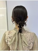 カチモリ/タイトアレンジ/お呼ばれヘア/参列ヘア/結婚式ヘア