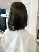 キャアリー(Caary)&nbsp;福山人気髪質改善ストレートオリーブカラー赤味撃退美髪艶髪20代