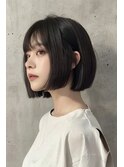 ［韓国風］黒髪でもかわいい！タッセルボブ×顔周りレイヤー