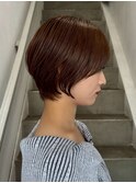 ショートカット/髪質改善縮毛矯正白髪ぼかしレイヤーカラーボブ