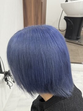 アールシリウス(R,SIRIUS) ブリーチ2回で出来る色落ちシルバーになるブルーシルバーカラー