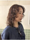 kaon &nbsp;レイヤーパーマ　伸ばし途中のミディアムパーマ