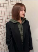 黒髪/クラゲヘアー/オリーブグレー/小顔/ココアベージュ/梅田 