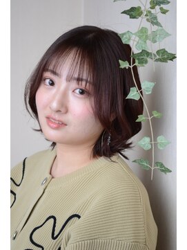 ヘアメイク トルテュ(HAIR MAKE TORTUE) 外ハネレイヤーボブ×大人ピンク