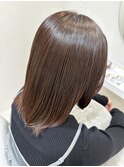 津市ロングレイヤーカットハッシュカット透明感カラー重めロング