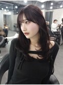 ワンホンレイヤー×ブリーチなしワインレッド