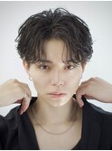 熊本フェザーショートメンズパーマツイストスパイラル波巻き