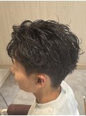 スパイキーショート/スパイキーパーマ/メンズショートパーマ