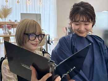 ユニカバイミリー(unica by milly)の写真/【緑地公園駅徒歩３分】なりたいイメージが曖昧でもOK！あなたに似合う“ベストなヘア”を一緒に発見♪