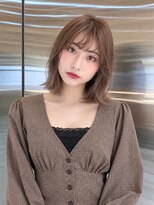 シー バイ ロンド 新宿(Sea by Lond)&nbsp;ワンホンレイヤ ー×ダークブルー[デジタルパーマ/ボブ/韓国]