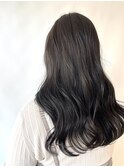 韓国風スタイル/ブルーブラック/韓国巻き/髪質改善