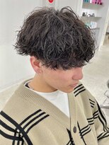 無造作波巻きスパイラルパーマツイストスパイラルパーママッシュ