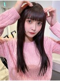 ぱっつん前髪_ショコラアッシュヘルシースタイル_29440