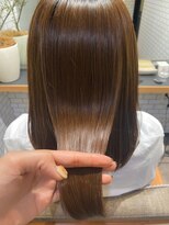 ネウィ 八王子(newi)&nbsp;髪質改善/酸性ストレート/透明感/マロンベージュ/韓国/暗髪