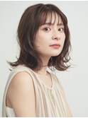 外ハネボブ/エギョモリ/菱形ボブ/ペールベージュ[新宿]