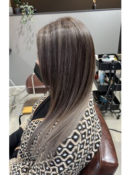 ネジヘアライフ(Nezi Hair Life) バレイヤージュ　シルバーグレージュ