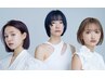 カット＋｢ケアカラー｣＋炭酸泉プチSPA　　　￥11700→￥8500