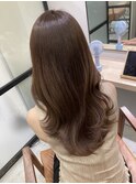 大人レイヤーカットシアーアッシュベージュの夏カラー【梅田】
