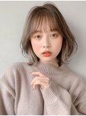前髪ボブウルフこなれヘアうる艶髪ワンカール20代30代40代◎