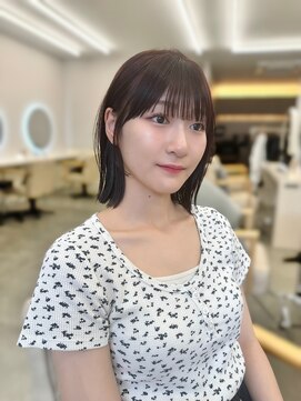 サンド 鹿児島中央(sand) @ayumi.sand 結べるボブ ベルボブ レッドブラウン