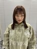 【伸ばし中の方におすすめ】前髪カット+カラー　￥9300